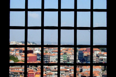 Vista da janela de uma das salas e exposição