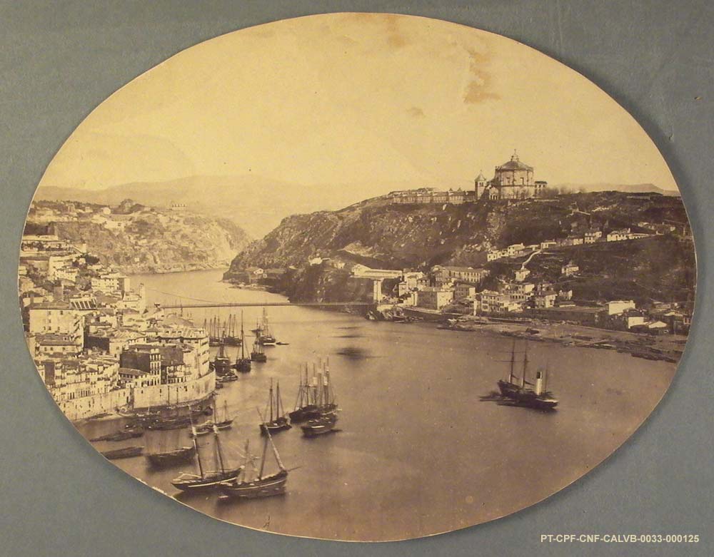 Porto - Ponte Pênsil; Papel salgado; Coleção Nacional de Fotografia, PT/CPF/CNF/002587-122; Coleção Alcídia e Luís Viegas Belchior