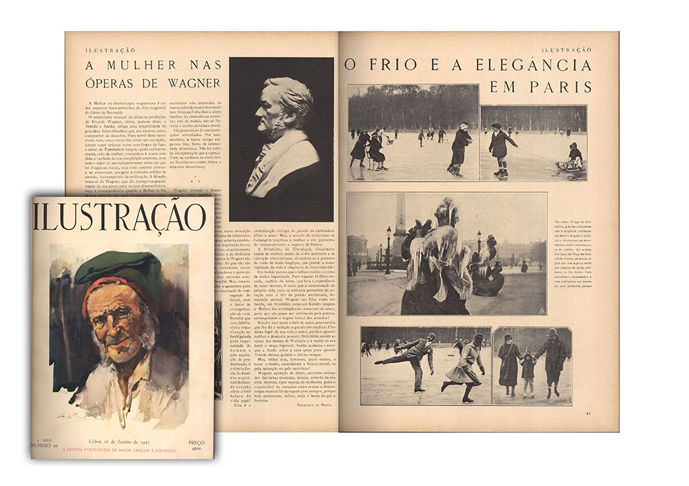 Ilustração Portugueza. 1927.; “O frio e a elegância em Paris” Ilustração Portugueza, 2º Ano, N.º 26, 16 de janeiro.
